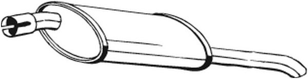 BOSAL Endschalldämpfer für OPEL ASTRA 185-009 Mister Auto Autoteile